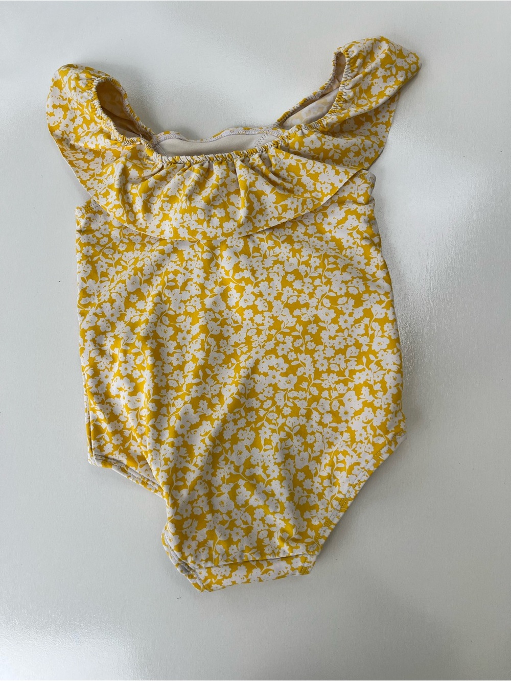 H&M Yellow and White Floral Toddler One-Piece